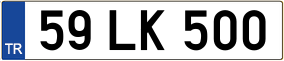 Truck License Plate